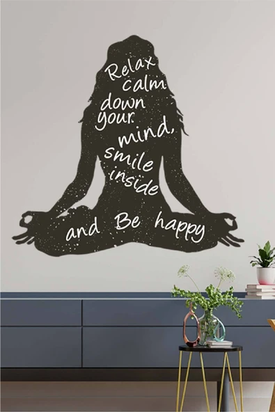 İndispensableyl Duvar özel yeni stickerı - Yoga Meditasyon Dekoratif özel yeni stickerı - Genç Odası Için Duvar özel yeni stickerı - Resim 2