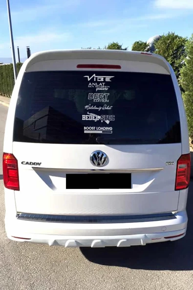 İndispensableyl Oto Arka Cam özel yeni sticker Model 56 Beyaz 40*20 Cm - Resim 2