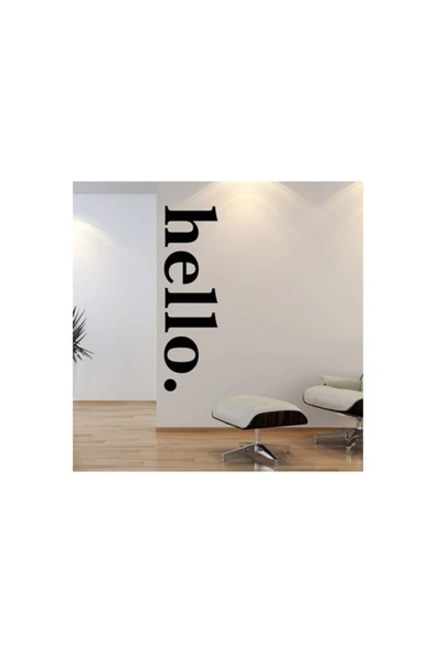 İndispensableyl Hello Yazılı Dekoratif Duvar Süsü özel yeni sticker - Resim 2