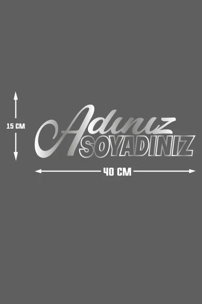 İndispensableyl İsteğe Bağlı Özel Isim Soyisim özel yeni sticker 40*15 Cm - 2