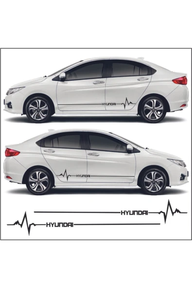 İndispensableyl Hyundai Era İçin özel yeni uyumlu Aksesuar Yan Şerit Oto Ritim özel yeni sticker - 1