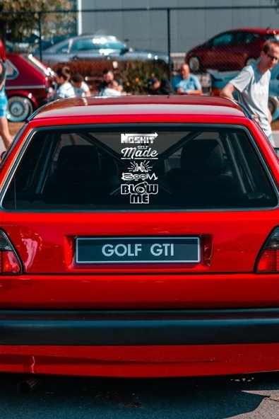 İndispensableyl Oto Arka Cam özel yeni sticker Model 15 Beyaz 40*20 Cm - Resim 3