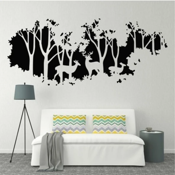 İndispensableyl Geyikli duvar özel yeni sticker ürün görseli