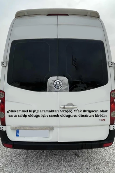 İndispensableyl Oto Cam Yazı Sözleri Ticari-Servis-Dolmuş-Panelvan Uzun özel yeni sticker Model 27 ürün görseli 1