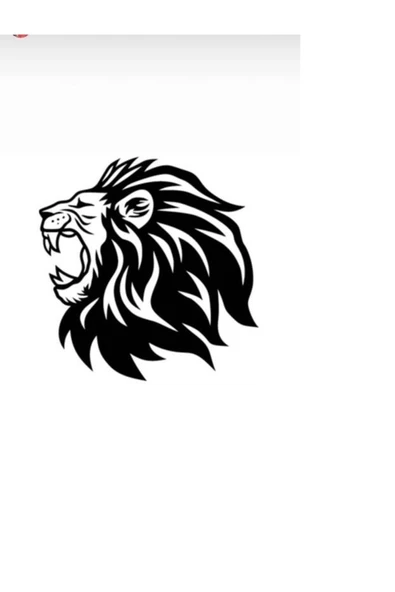 İndispensableyl Aslan Tasarımlı Oto özel yeni sticker 40*40 Cm - 1