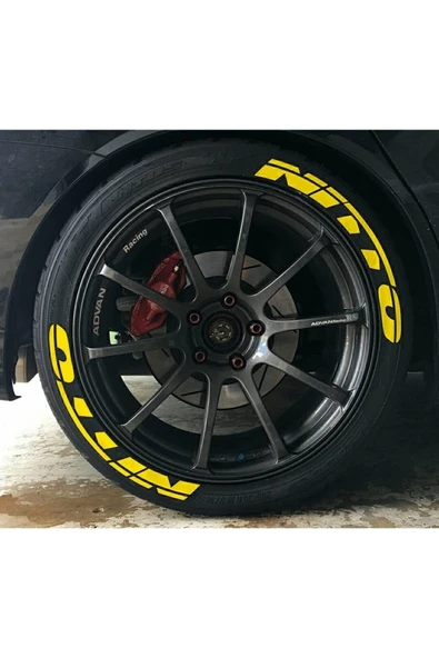 İndispensableyl Motosiklet Lastik Yanağı Nitto Sarı Sağ-Sol/Ön-Arka ürün görseli