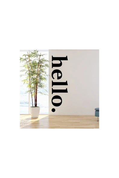 İndispensableyl Hello Yazılı Dekoratif Duvar Süsü özel yeni sticker - Resim 3