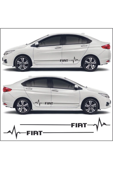 İndispensableyl Fiat Siena İçin özel yeni uyumlu Aksesuar Yan Şerit Oto Ritim özel yeni sticker ürün görseli