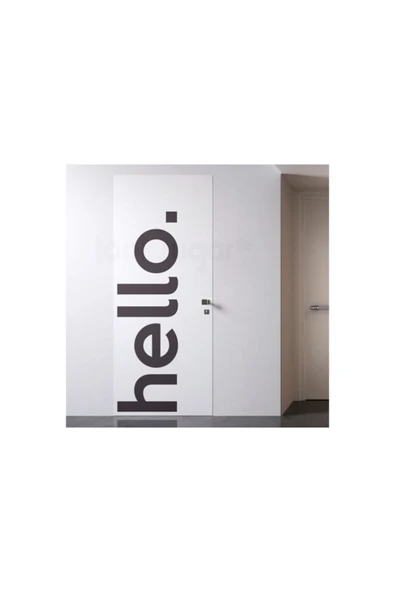 İndispensableyl Hello Yazılı Dekoratif Duvar Süsü özel yeni sticker ürün görseli