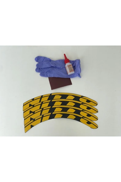 İndispensableyl Motosiklet Lastik Yanağı Nitto Sarı Sağ-Sol/Ön-Arka - Resim 2