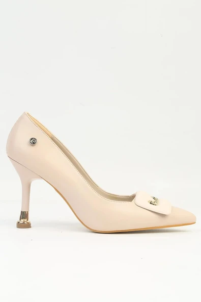 Pierre Cardin Bej Kadın Topuklu Ayakkabı