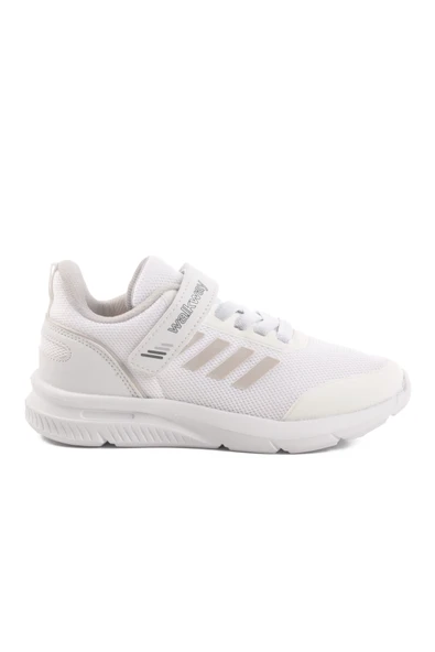 Walkway Beyaz Cırtlı Unisex Çocuk Spor Ayakkabı ürün görseli 1