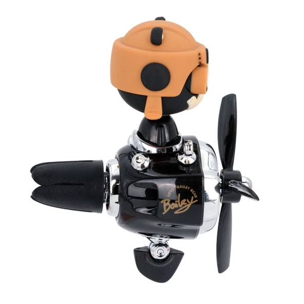 Pervaneli Klima Süsü Oto Koku Klipsi Sallanan Başlı Pilot Ayı Araba Hava Ferahlatıcı Siyah - Resim 6