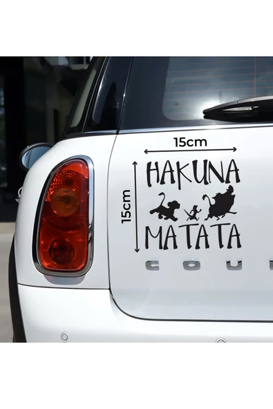 İndispensableyl Hakuna Matata Sticker 30 X 30 Cm - Resim 2