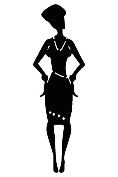 İndispensableyl Afrikalı Kadın Sticker (Tip 3) 20 X 64 Cm - 1