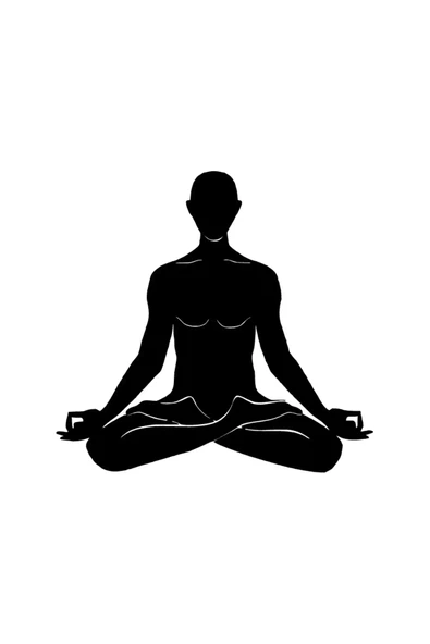 İndispensableyl Yoga Yapan Adam Duvar Dekor Sticker 40 X 40 Cm - 1