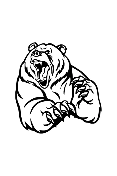 İndispensableyl Kızgın Ayı Duvar Dekor Sticker 40 X 40 Cm ürün görseli