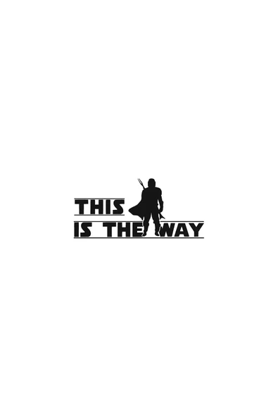 İndispensableyl Star Wars This İs The Way Duvar Dekor Sticker 40 X 20 Cm ürün görseli