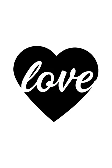 İndispensableyl Kalp İçinde Love Duvar Dekor Sticker 40 X 36 Cm - 1