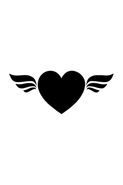 İndispensableyl Kanatlı Kalp Duvar Dekor Sticker 40 X 16 Cm ürün görseli