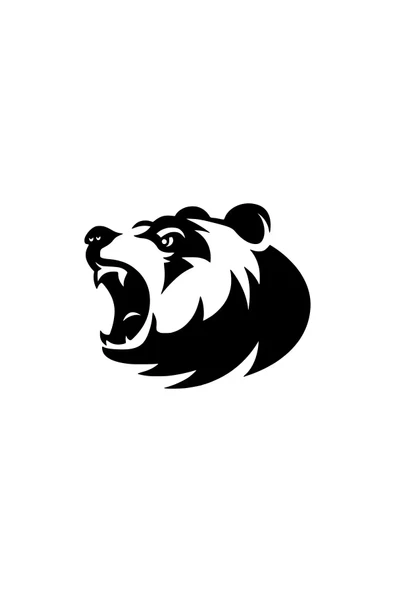 İndispensableyl Kükreyen Ayı Yan Duvar Dekor Sticker 40 X 36 Cm ürün görseli