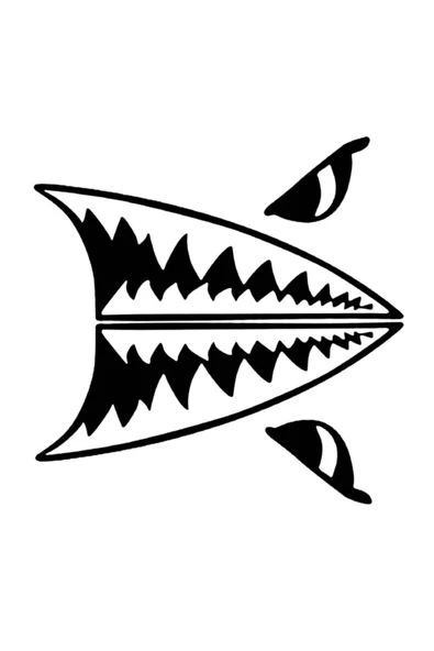İndispensableyl Köpekbalığı Diş Duvar Dekor Sticker 40 X 36 Cm ürün görseli 1