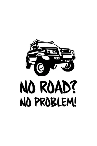 İndispensableyl No Road No Problem Duvar Dekor Sticker 40 X 48 Cm - 1
