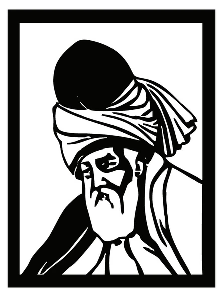 İndispensableyl Mevlana Duvar Dekor Sticker 40 X 52 Cm ürün görseli