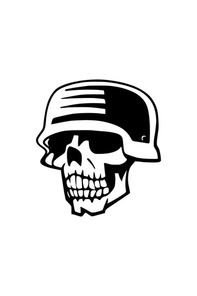 İndispensableyl Kasklı Kurukafa Duvar Dekor Sticker 40 X 44 Cm ürün görseli