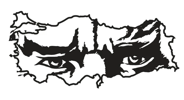 İndispensableyl Atatürk Siluetli Türkiye Haritası Oto Kaput Sticker 40 X 20 Cm - Resim 2