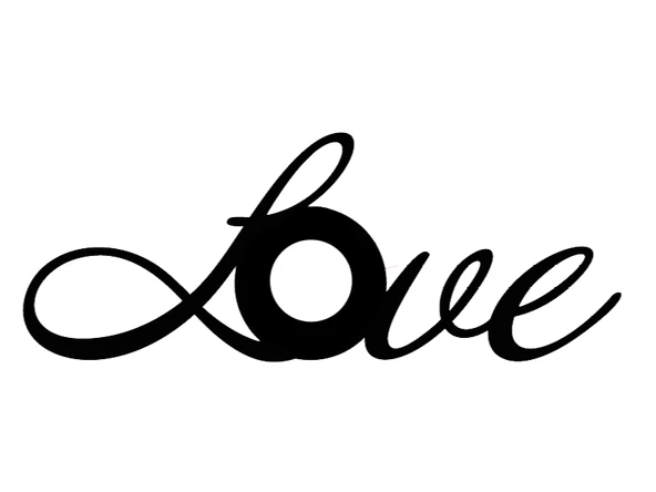 İndispensableyl Love Yazı Duvar Dekor Sticker 80 X 40 Cm - 1