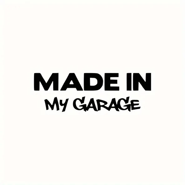 İndispensableyl My Garage Duvar Dekor Sticker 46 X 16 Cm - 1
