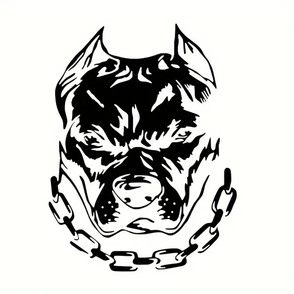 İndispensableyl Zincirli Buldog Duvar Dekor Sticker 44 X 57 Cm ürün görseli