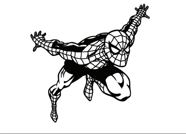 İndispensableyl Örümcek Adam Duvar Dekor Sticker 45 X 60 Cm ürün görseli