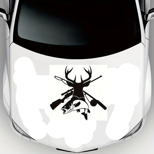 İndispensableyl Avcılık Trend Oto Kaput Sticker 63 X 66 Cm ürün görseli