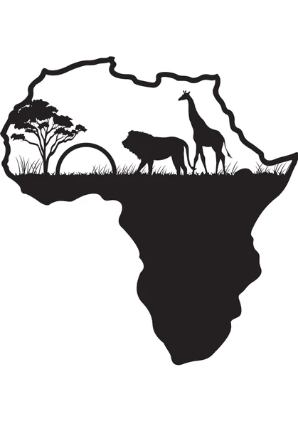 İndispensableyl Afrika Safari Duvar Dekor Sticker 69 X 75 Cm ürün görseli