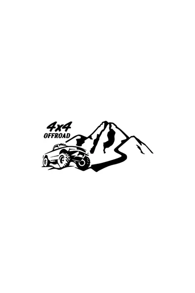 İndispensableyl 4 X 4 Off Road Ve Dağlar Sticker 20 X 10 Cm - 1