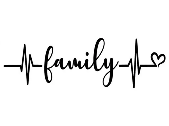 İndispensableyl Familya Duvar Dekor Sticker 40 X 12 Cm ürün görseli