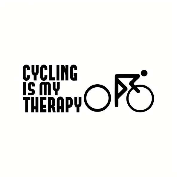 İndispensableyl Bisiklet Terapim Duvar Dekor Sticker 40 X 16 Cm ürün görseli