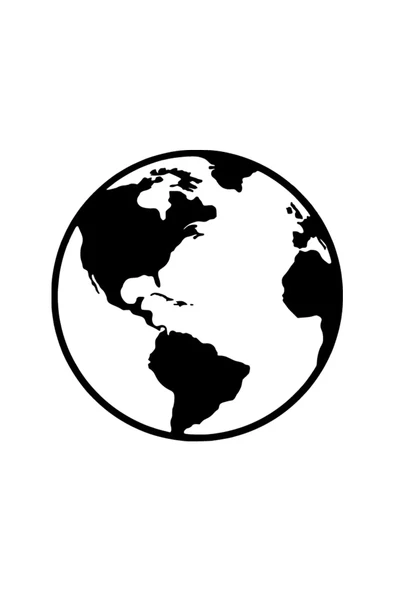 İndispensableyl Dünya Haritası Sticker 30 X 30 Cm ürün görseli 1