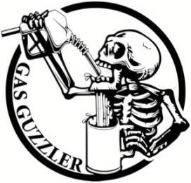 İndispensableyl Yakıt İçen İskelet Oto Kaput Sticker 52 X 50 Cm - Resim 3