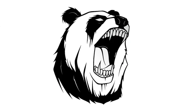 İndispensableyl Kükreyen Panda Duvar Dekor Sticker 48 X 40 Cm ürün görseli