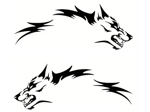 İndispensableyl Kurt Oto Yan Cam Sticker Sağ/Sol 13 X 5 Cm Sağ/Sol 2 Adet ürün görseli