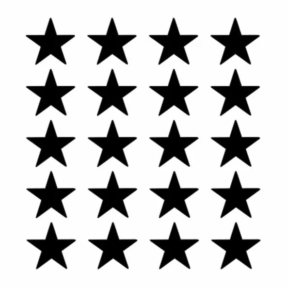 İndispensableyl Yıldızlar Duvar Dekor Sticker 40 X 40 Cm ürün görseli