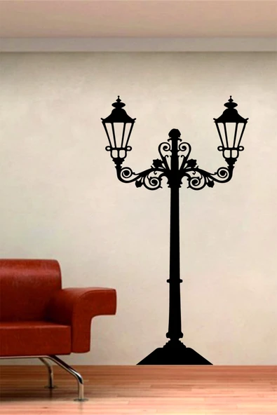 İndispensableyl Park Lambası Duvar Dekor Sticker 60 X 106 Cm - Resim 2