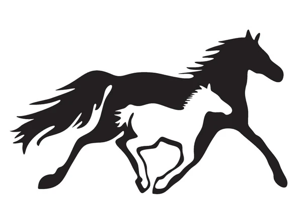 İndispensableyl At Ve Yavrusu Tip 2 Sticker 30 X 18 Cm ürün görseli