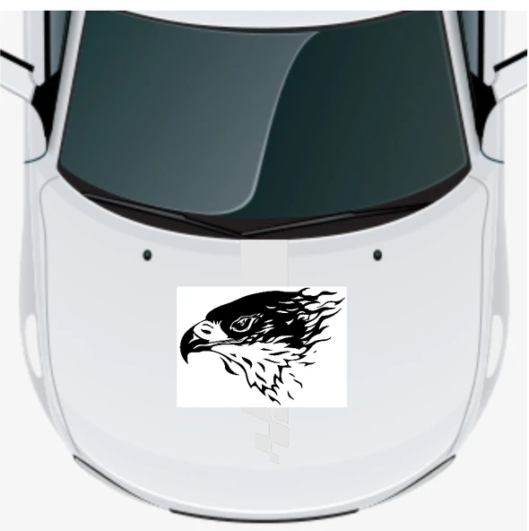 İndispensableyl Kartal Araç Ön Kaput Sticker 60 X 42 Cm - 1