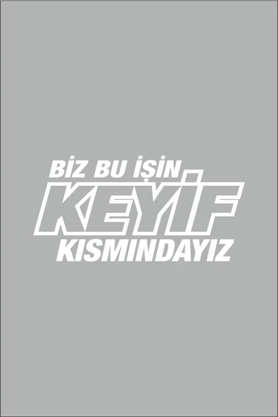 İndispensableyl Biz Bu Işin Keyif Kısmındayız Sticker 20 X 10 Cm - 2