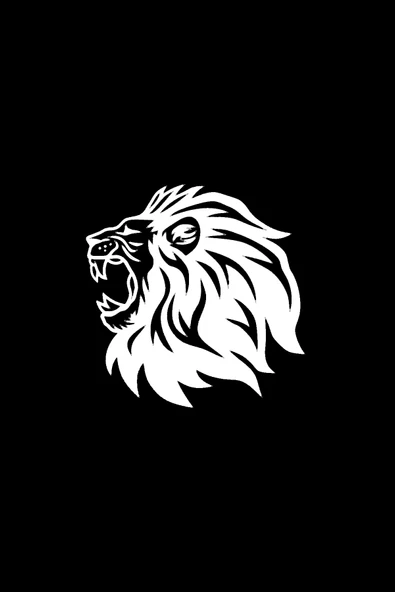 İndispensableyl Aslan Tasarımlı Sticker Tip 2 Sticker 20 X 20 Cm - Resim 3