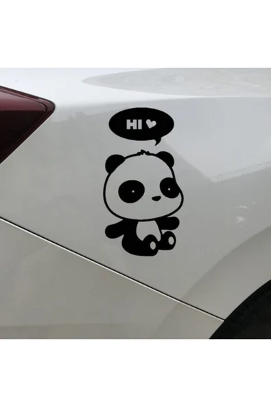 İndispensableyl Sevimli Panda Tasarım Sticker 8 X 15 Cm - Resim 2